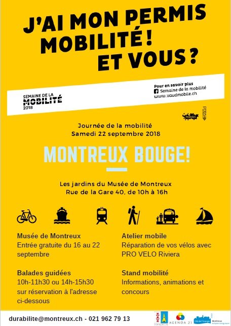 Montreux BOUGE dans le cadre de la semaine européenne de la mobilité